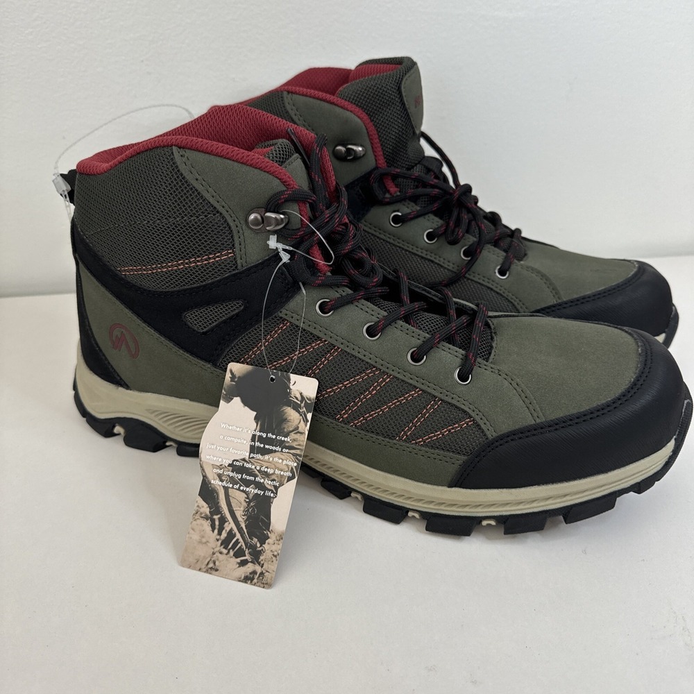 Nevados hiking boots men's NWT green beige black US 13